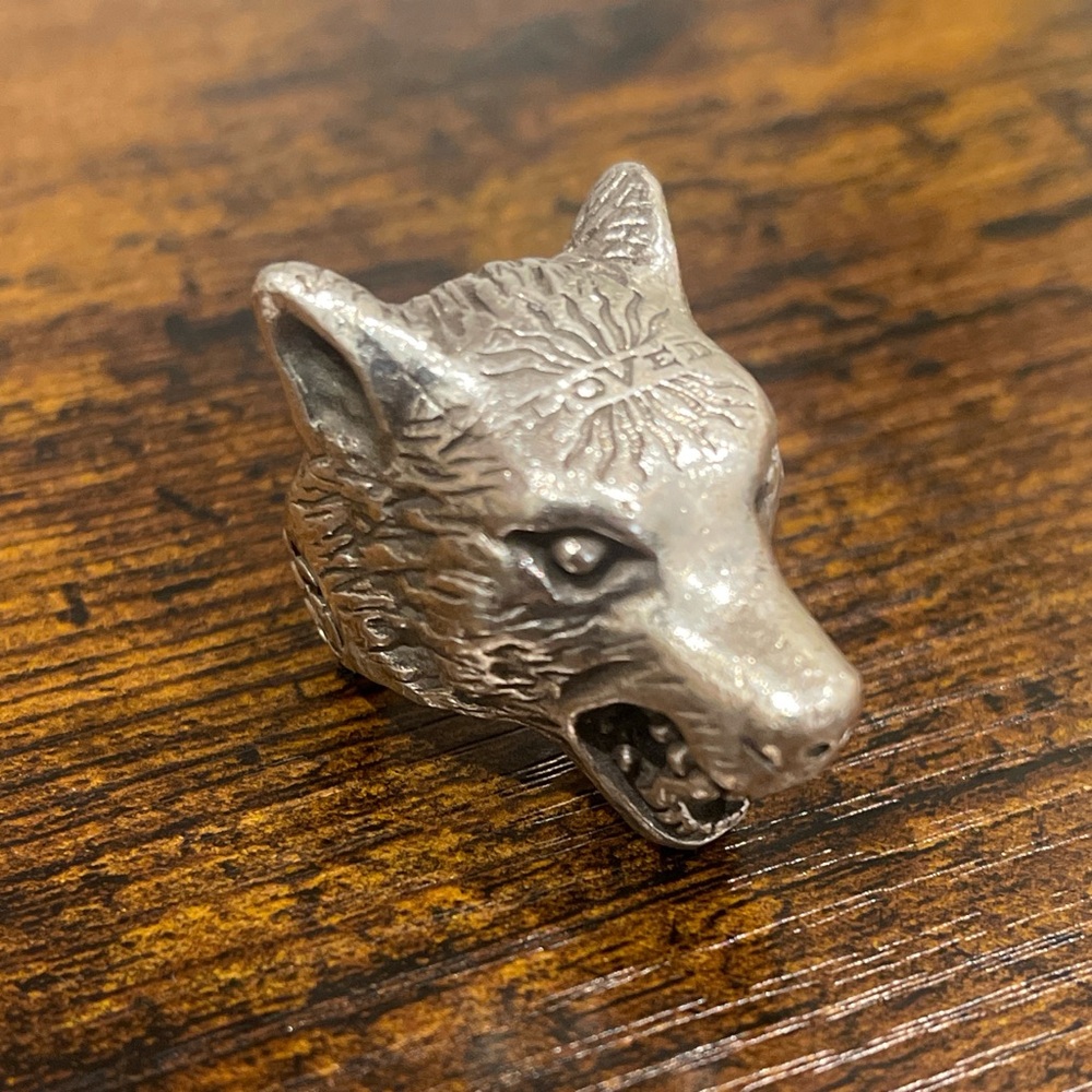 Gucci Anger Forest Wolf Head Ring - image 1